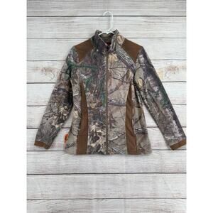 She Outdoor Camouflage Full Zip Jacket Womens Medium Green Brown